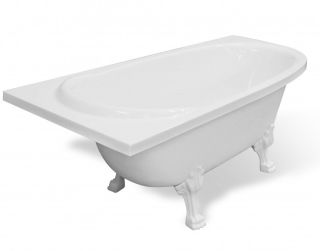 Ванна из литьевого мрамора Эстет Венеция ФР-00001848 Л 170x80см белый