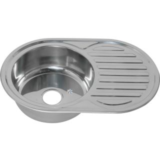 Мойка 7750 U Melana 0,6/160 хром с сифоном (122/2 *12)