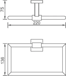 Полотенцедержатель Aquanet 202110 хром