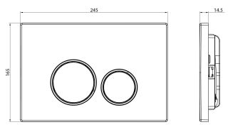 Клавиша для инсталляции CHARUS Spazio FP.330.12.01, белый матовый