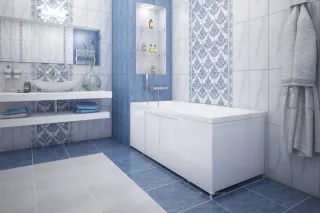 Фронтальная панель для ванны Aquanet Kupe 342790 180x56 см