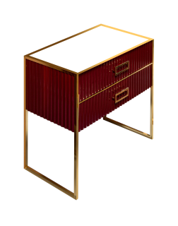 Тумба под раковину Armadi Art Monaco 100см бордо/золото 866-100-RG