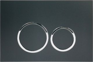 Кнопка смыва Ceruttispa CR05BK черная матовая