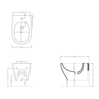 Биде Artceram TEN 4.0 TEB004 01 00 белое
