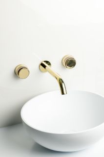 Встраиваемый смеситель для раковины Boheme Aura 152-2-G-A золото