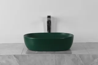 Раковина Milleau Nuage MU7100K-MHGN матовый изумрудный темно-зеленый