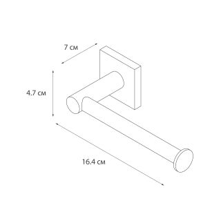 Бумагодержатель без крышки Fixsen Lux Chrome (FX-15010A)