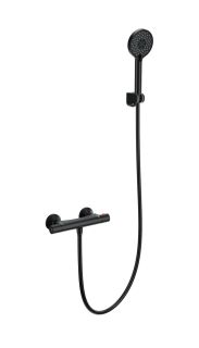 Смеситель для душа Wonzon & Woghand INN 5 WW-B2005-A-MB с термостатом чёрный матовый