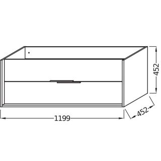 Тумба под раковину Jacob Delafon Vivienne EB1669-J5-J54 120 см белый глянец/серый матовый
