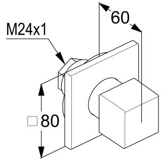 Переключатель на три положения Kludi Decus 548465375 белый матовый
