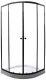 Душевой уголок Parly с поддоном 90x90см чёрный ZE911B
