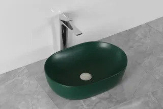 Раковина Milleau Nuage MU7100K-MHGN матовый изумрудный темно-зеленый