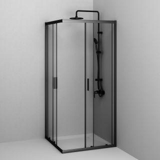 Душевой уголок Am.Pm Gem W90G-403-9090BT 90x90 см без поддона чёрный матовый