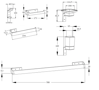 Набор аксессуаров Boch Mann BM9645 чёрный