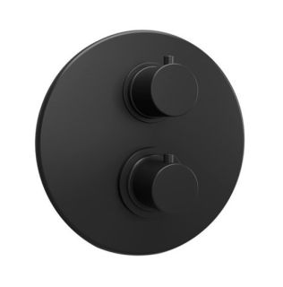 Встраиваемый смеситель для душа Paini Cox 78PZ690TH с термостатом чёрный матовый