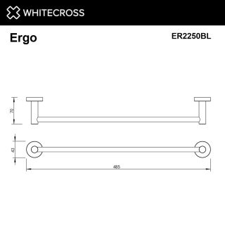 Полотенцедержатель WHITECROSS Ergo ER2250GLB 45 см брашированное золото