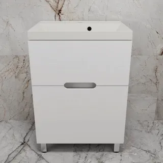 Напольная тумба под раковину Style Line Матис ЛС-00002441 60 см белый матовый