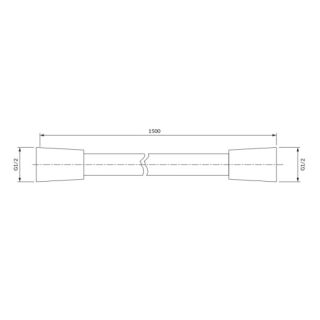 Душевой шланг Omnires 150см графит 023-XGR