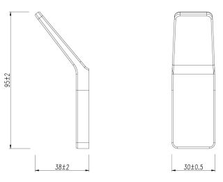 Крючок одинарный Lemark Smooth Line 9712002 чёрный матовый