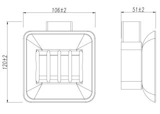 Мыльница Lemark Smooth Line 9742017 с держателем чёрный матовый