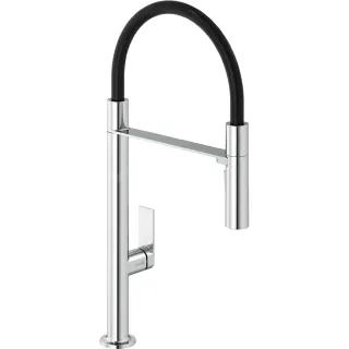 Смеситель для кухни Kludi Qord 568590575 с гибким изливом хром