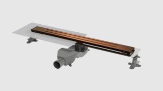 Душевой лоток Boheme Premium Trendy 983-80-BRB 80 см брашированная бронза