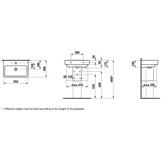 Раковина Laufen Pro A 8.1895.8.000.104.1 55x38 см
