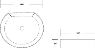 Раковина Milleau Glace MU7088-GW белый