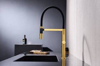 Смеситель для кухни Paulmark Leader Le214101-BG брашированное золото