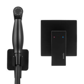 Гигиенический душ Swedbe Platta 5549B со смесителем чёрный