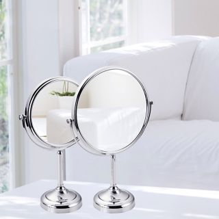 Настольное косметическое зеркало Frap F6208 хром