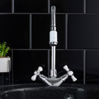 Смеситель для кухни РМС SL92W-279F хром/белый