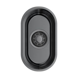 Мойка кухонная Omoikiri Omi 16-U-GM нерж.сталь/вороненая сталь