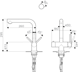 Смеситель для кухни Omoikiri Takamatsu