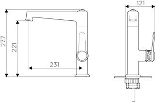 Смеситель для кухни Omoikiri Yamagata-G