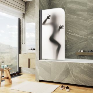 Шторка на ванну MaybahGlass ФП016 MGV-930-ФП016-6 80см фотопечать