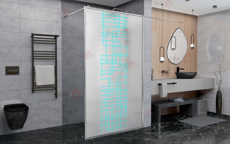 Душевая перегородка AvaCan LC 100 MT хром