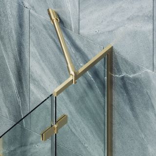 Шторка на ванну MaybahGlass MGV-915-3 99см золото