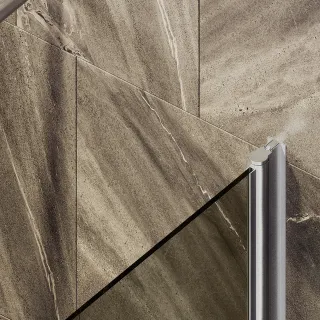 Шторка на ванну MaybahGlass MGV-606-5 50см хром матовый