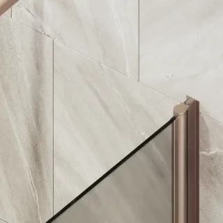 Шторка на ванну MaybahGlass MGV-602-2 40см бронза