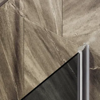 Шторка на ванну MaybahGlass MGV-603-5 40см хром матовый