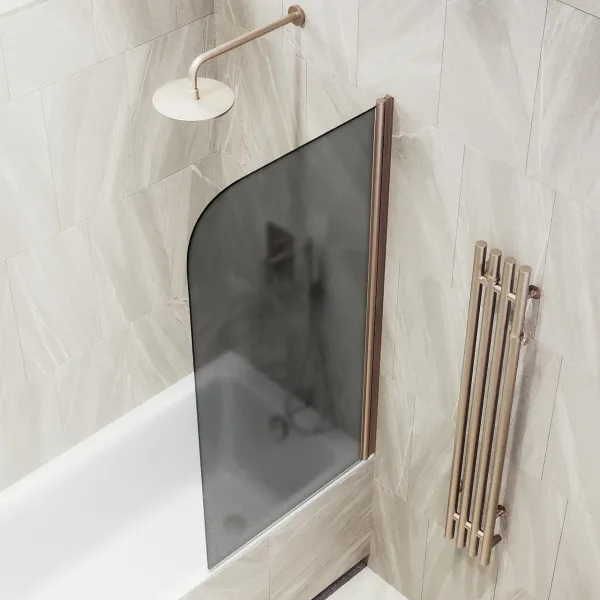 Шторка на ванну MaybahGlass MGV-609-2 50см бронза