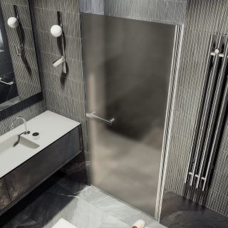 Душевая дверь MaybahGlass MGD-460-5 90см хром матовый/бронза матовая