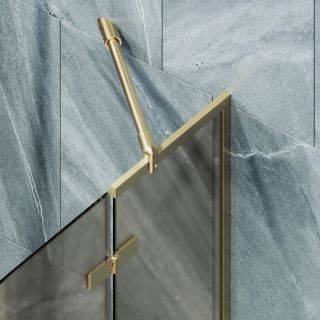 Шторка на ванну MaybahGlass MGV-917-3 99см золото