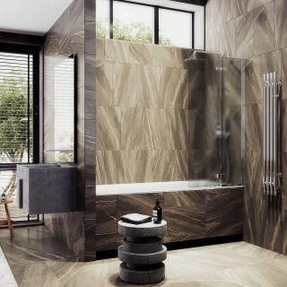 Шторка на ванну MaybahGlass MGV-662-4 69см хром глянцевый