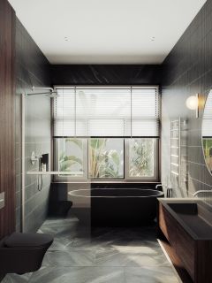 Душевая перегородка MaybahGlass MGD-726-5ш 79см хром матовый