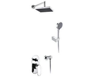 Wasserkraft А14028 Встраиваемый комплект для душа с верхней душевой насадкой и лейкой