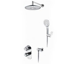 Wasserkraft А16030 Thermo Встраиваемый комплект для душа с верхней душевой насадкой и лейкой