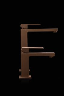 Смеситель для раковины Boheme Qubic 471-BRB брашированная бронза