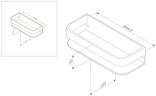 Полка Am.pm Sensation A3034800